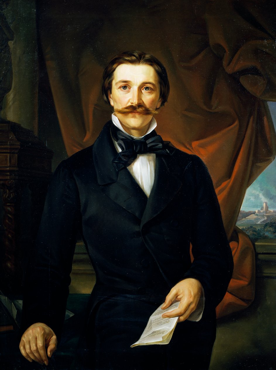 Grev Carlo Coronini af Ferdinando Bassi (1819-1883) af Ferdinando Bassi