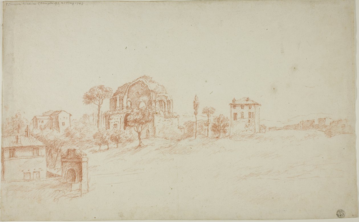 Temple of Minerva Medica af Ferdinando Galli Bibiena