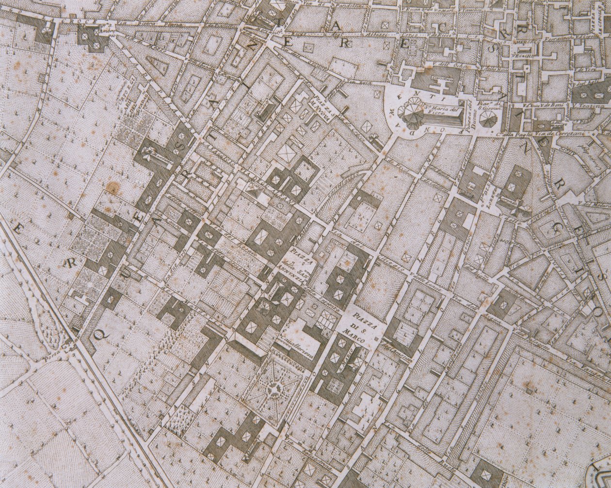 Kort over Firenze, 1731 af Ferdinando Ruggeri