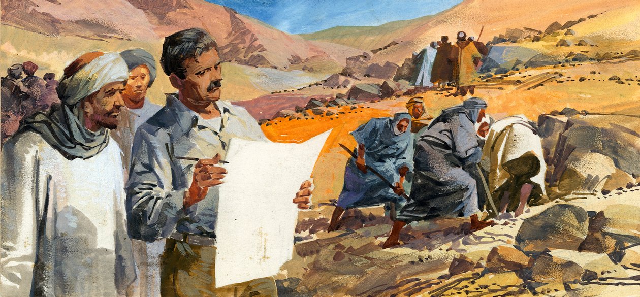 Howard Carter på jagt efter Tutankhamons grav af Ferdinando Tacconi