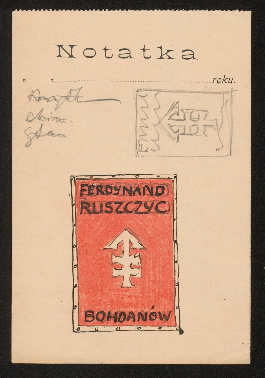 Exlibris Ferdynanda Ruszczyca - Entwurf af Ferdynand Ruszczyc