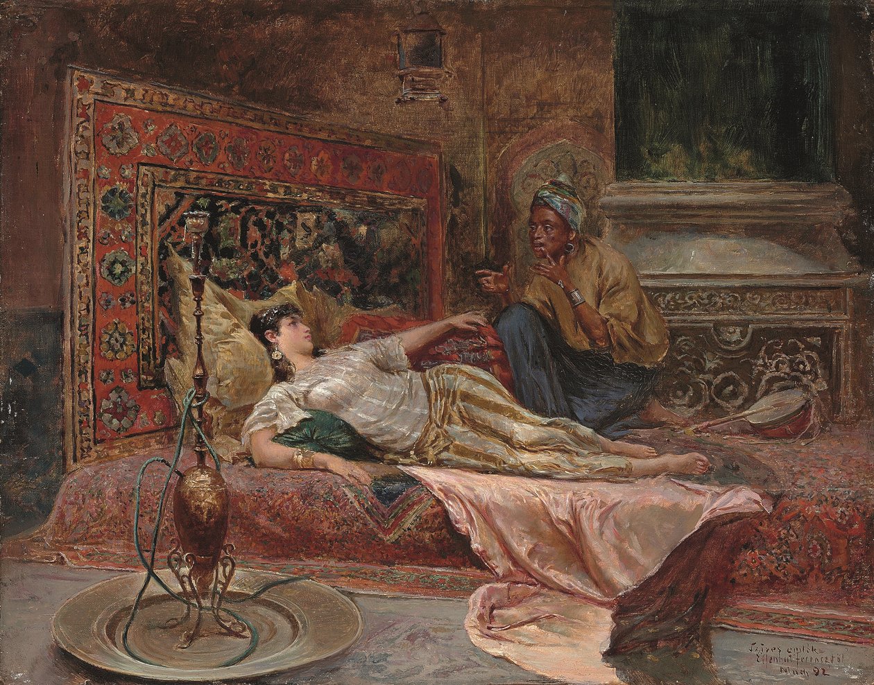 Liggende odalisque af Ferencz Frans Eisenhut