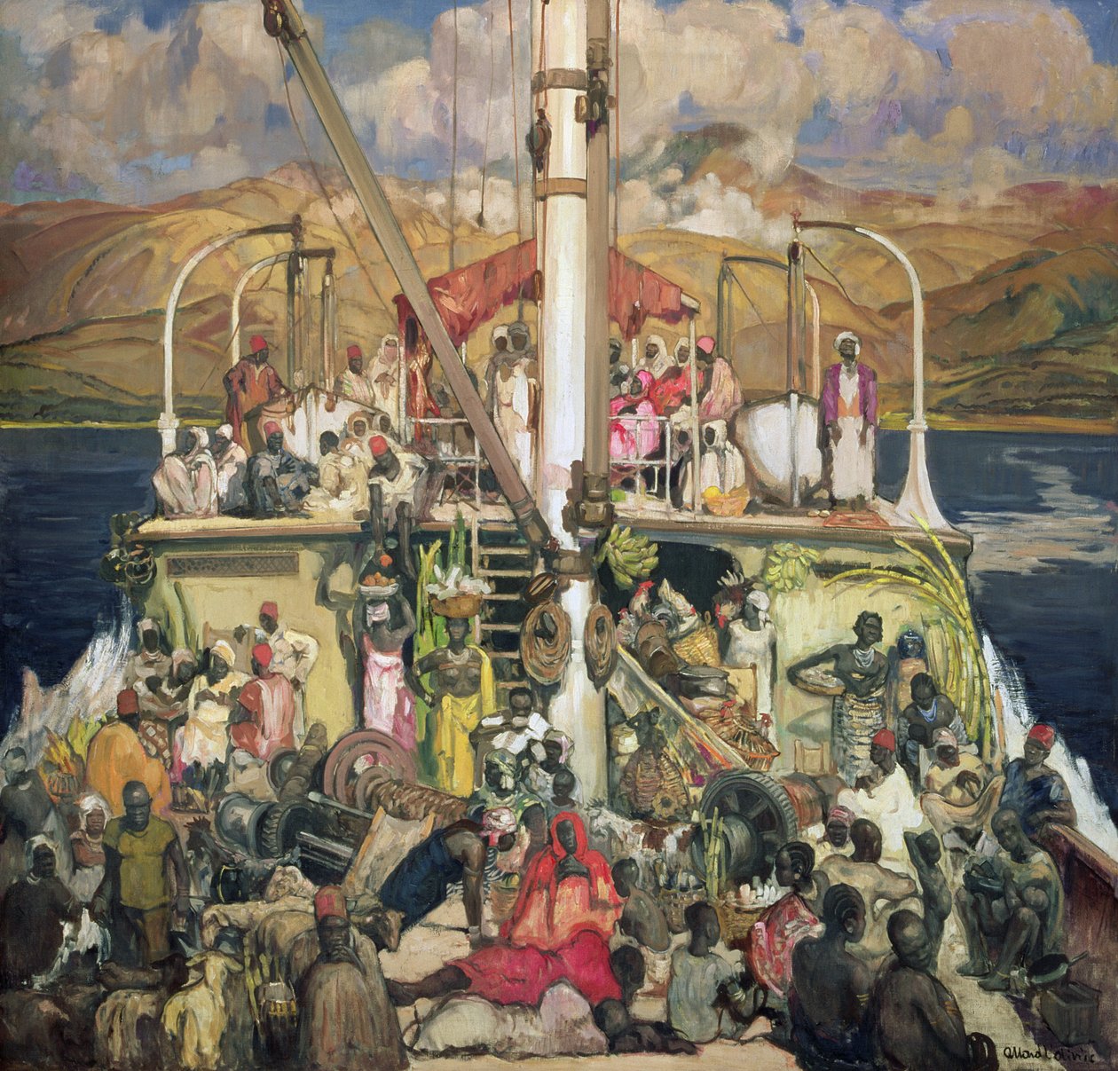 Færgen, ca. 1928-33 af Fernand Allard L