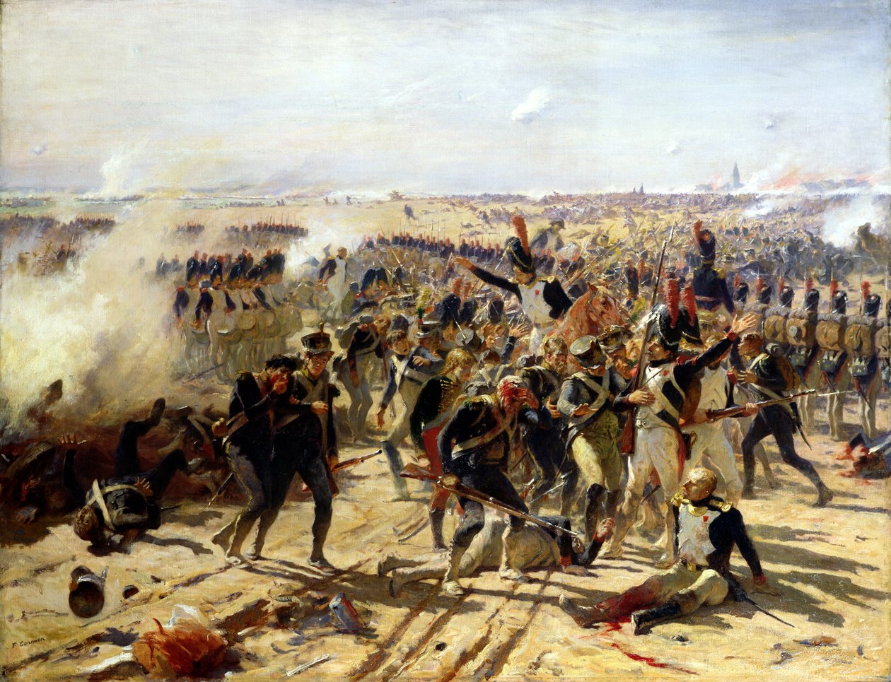 Slaget ved Essling, maj 1809 af Fernand Cormon