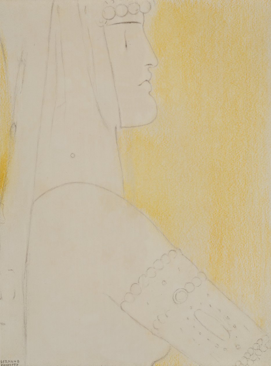 Study for Pass, ca. 1908 (pastel) af Fernand Khnopff