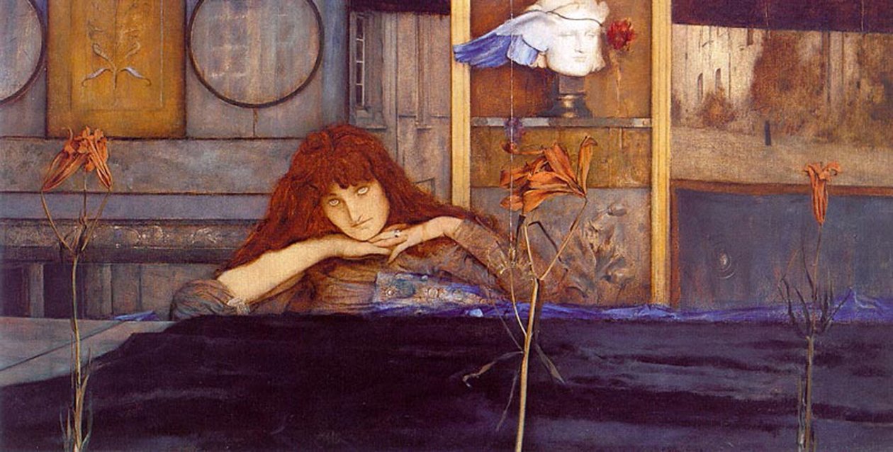 Jeg låser min dør for mig selv af Fernand Khnopff