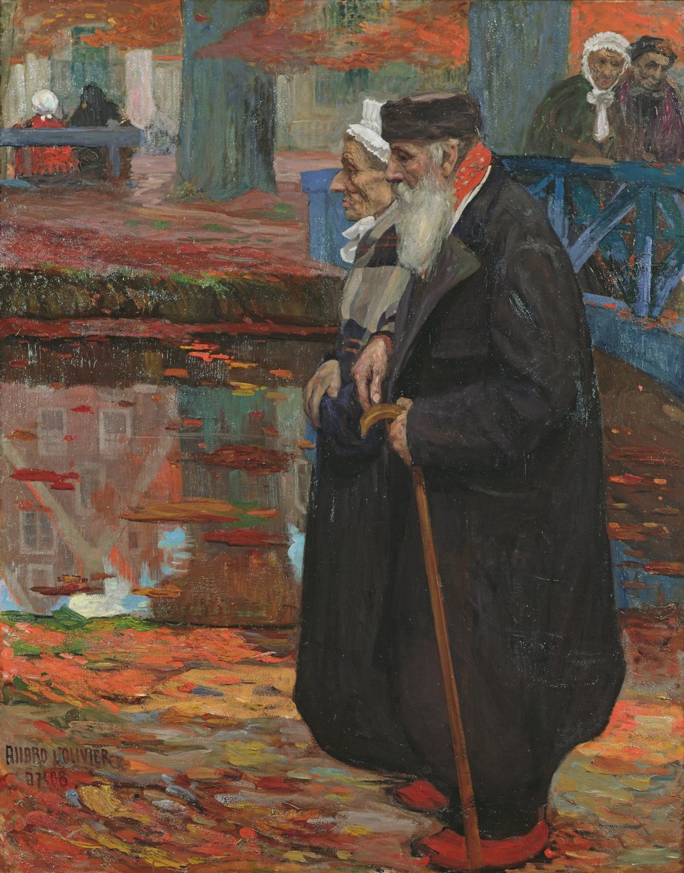 Det gamle par, 1907 af Fernand Allard L