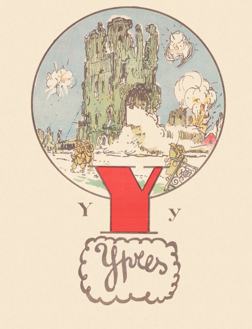 Ypres, Belgien af Fernand Allard L