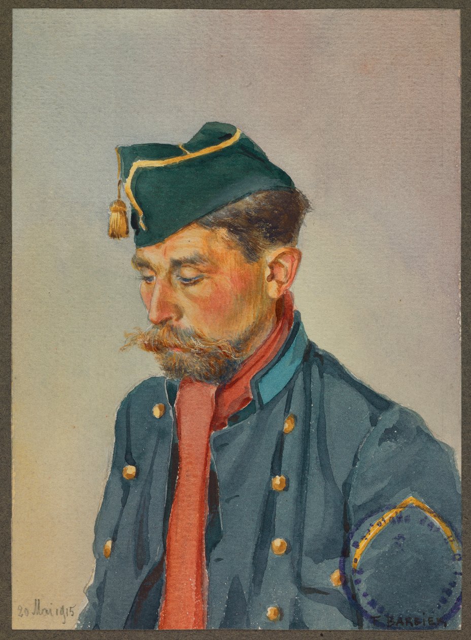 En belgisk lanser, Gustrow af Fernand Barbier