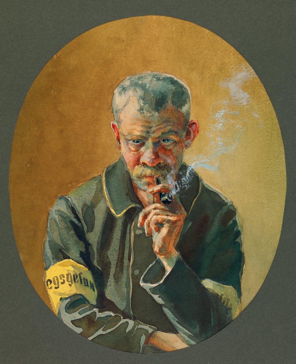 En civil fange fra Nordfrankrig, Gustrow af Fernand Barbier