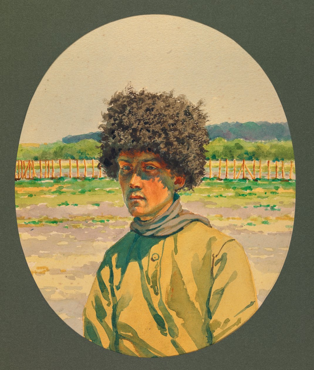 Portræt af en russisk sydstatsfange, Gustrow af Fernand Barbier
