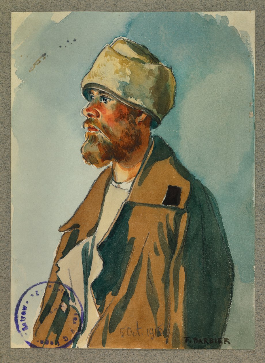 Russisk fange, Gustrow af Fernand Barbier