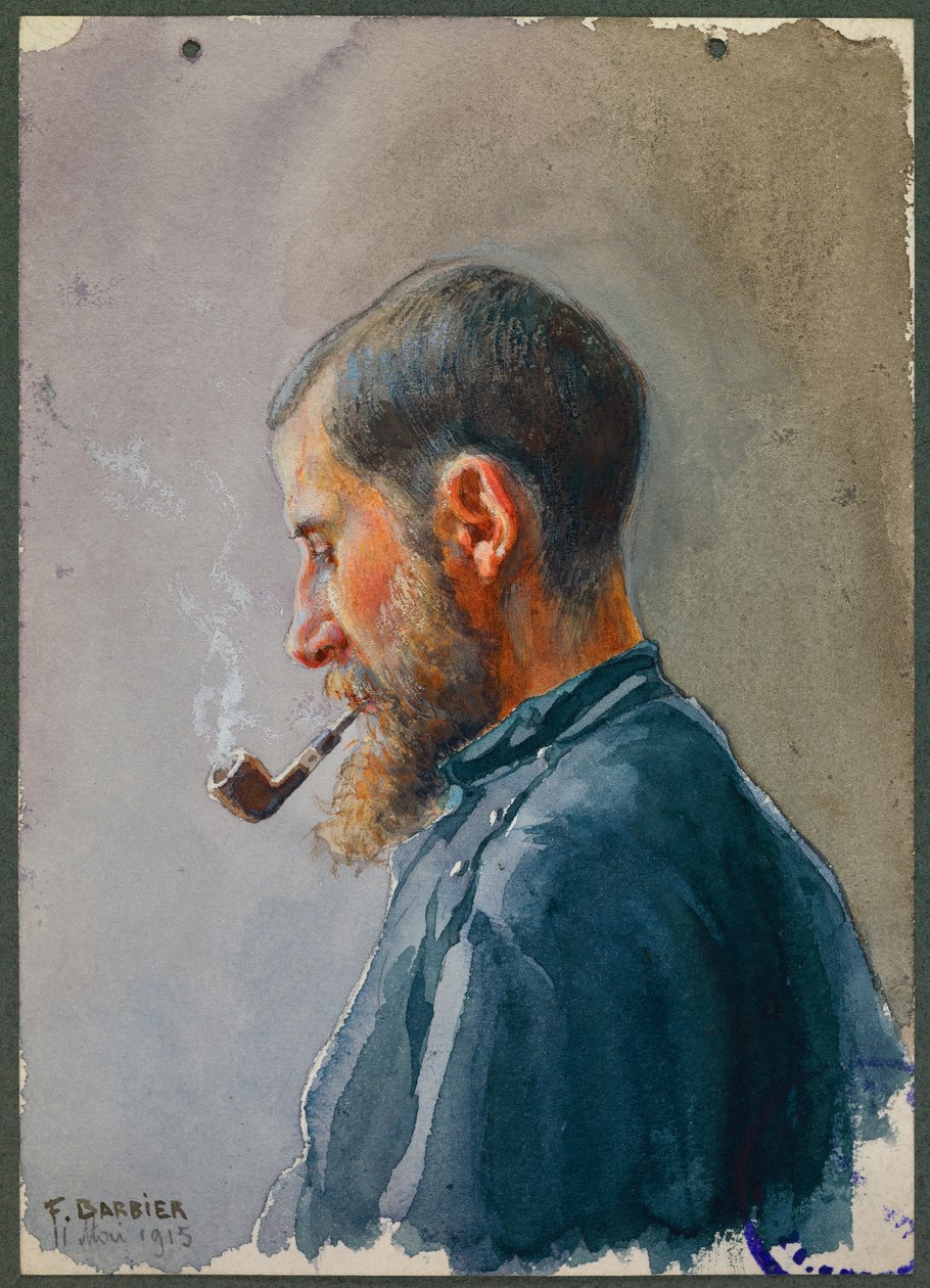 Sergent Lavissiere som lejrpræst, Gustrow af Fernand Barbier