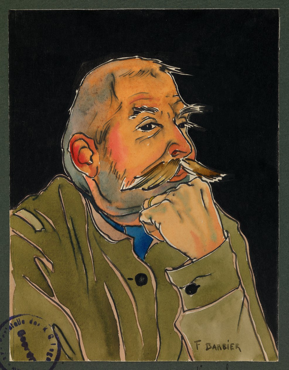 Sergent Lecacheux, Gustrow af Fernand Barbier