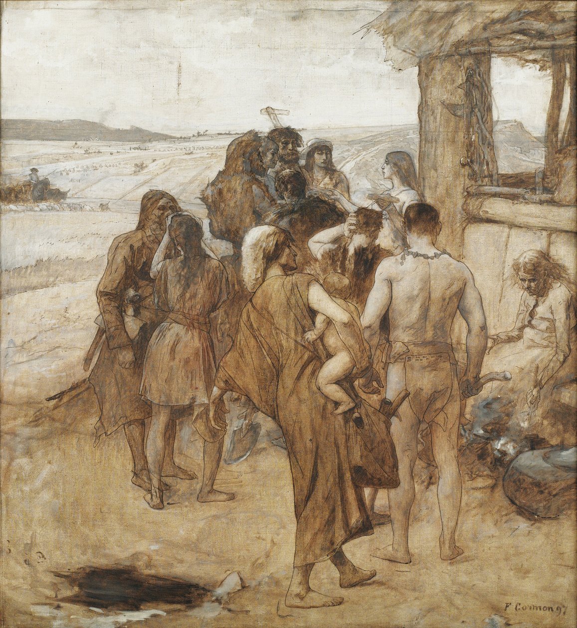 Bronzealder - Maleri af Fernand Cormon (1845-1924) af Fernand Cormon