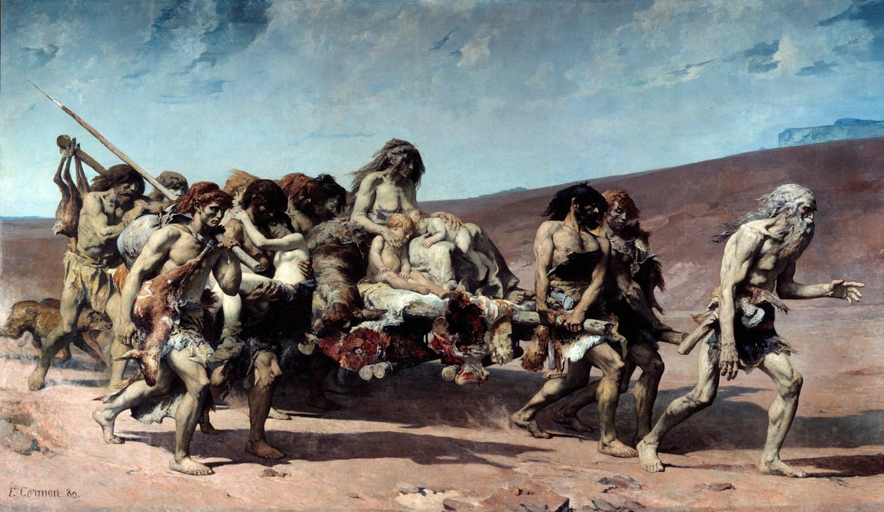 Cain, detalje. Illustration af Victor Hugos roman "The Legend of the Siecles"". Maleri af Fernand Cormon (1845-1924) af Fernand Cormon