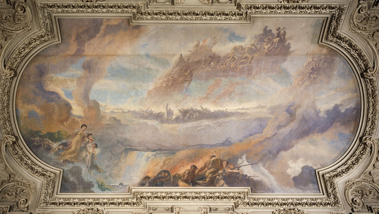 Den franske revolution (midterste loft), mellem 1906 og 1911 (olie på lærred) af Fernand Cormon