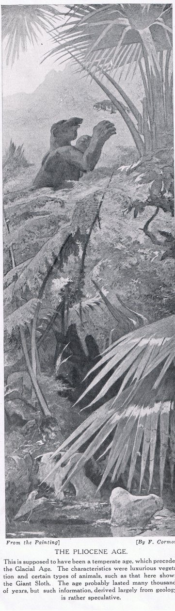 The Pliocæn Age, illustration fra 