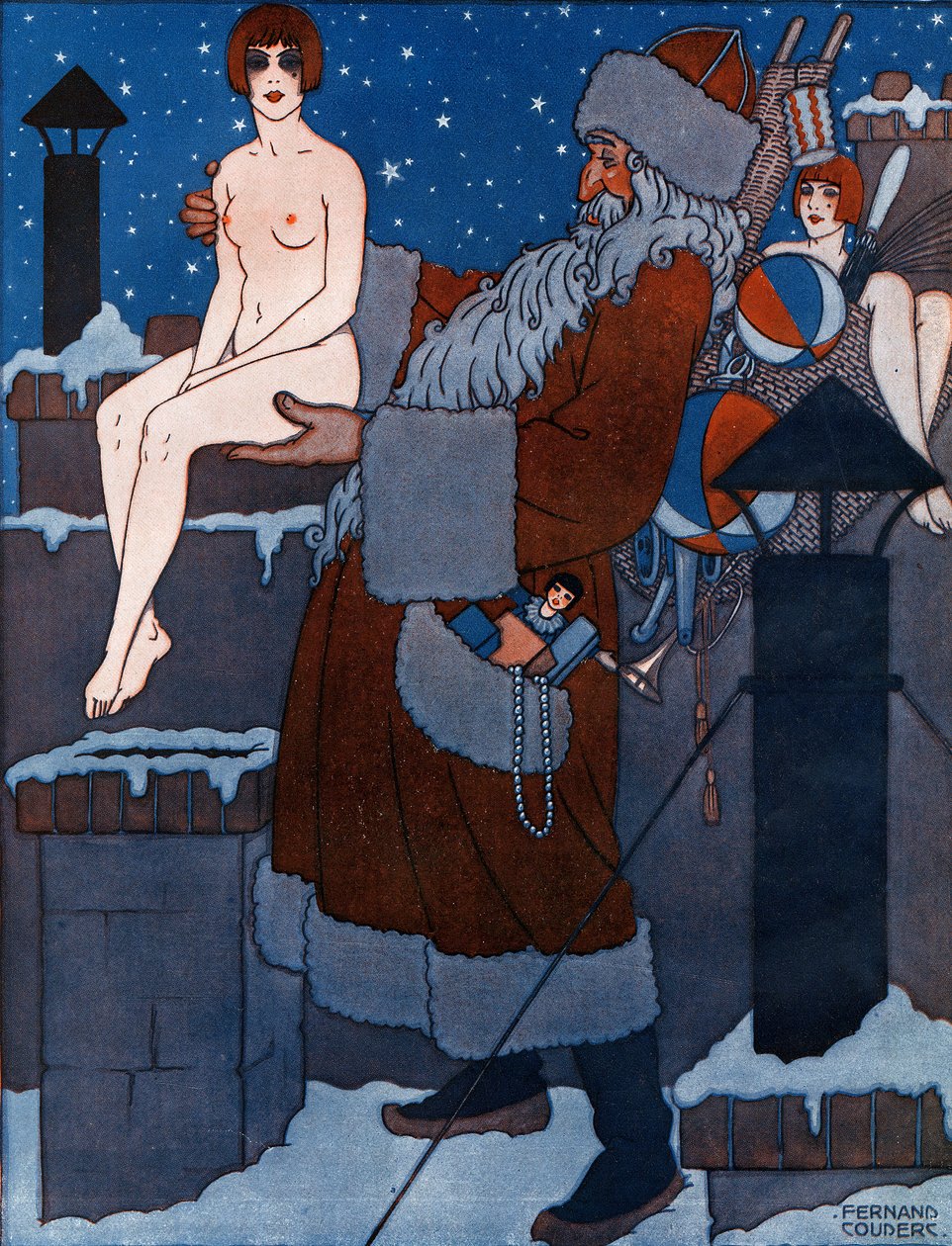 Legetøj til alle - illustration fra la Vie Parisienne af Fernand Couderc
