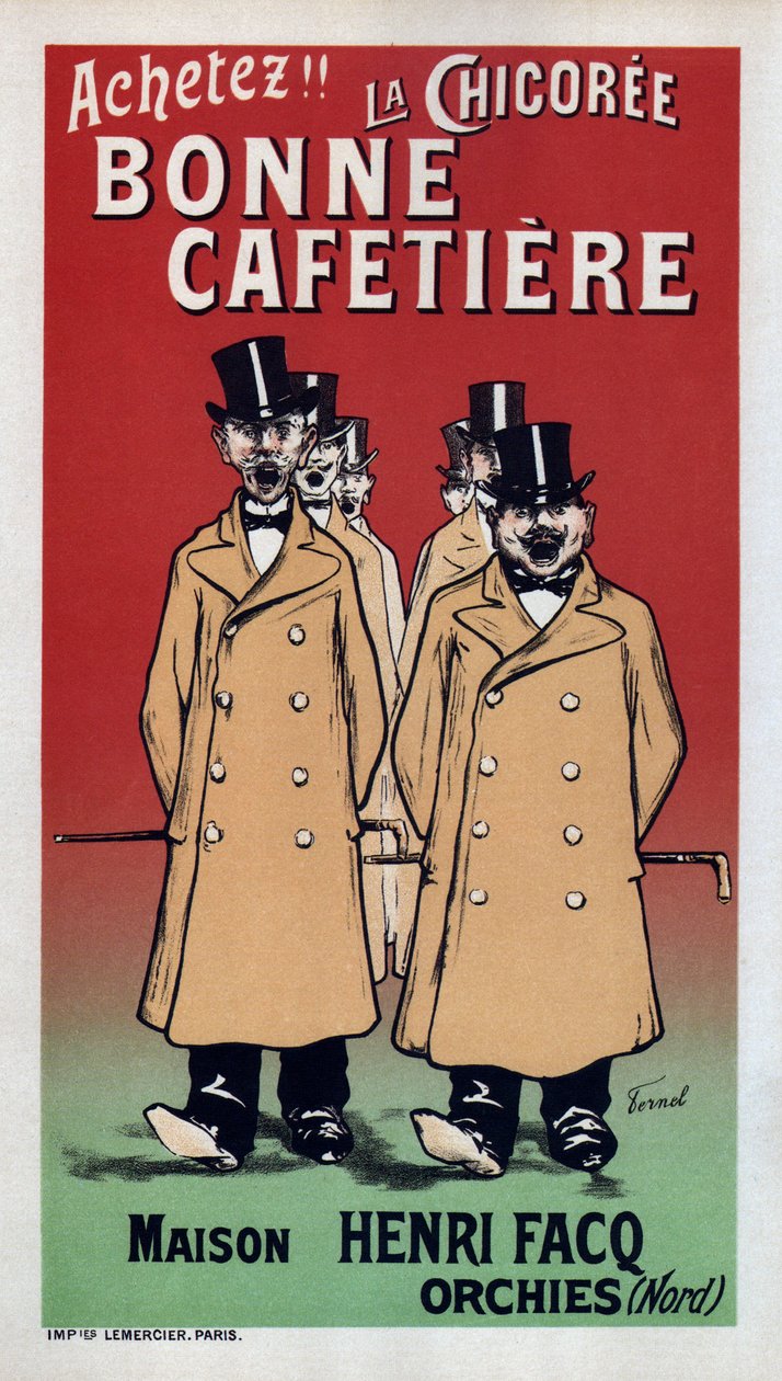 La Chicoree Bonne Cafetiere plakat, 1899 af Fernand Fernel