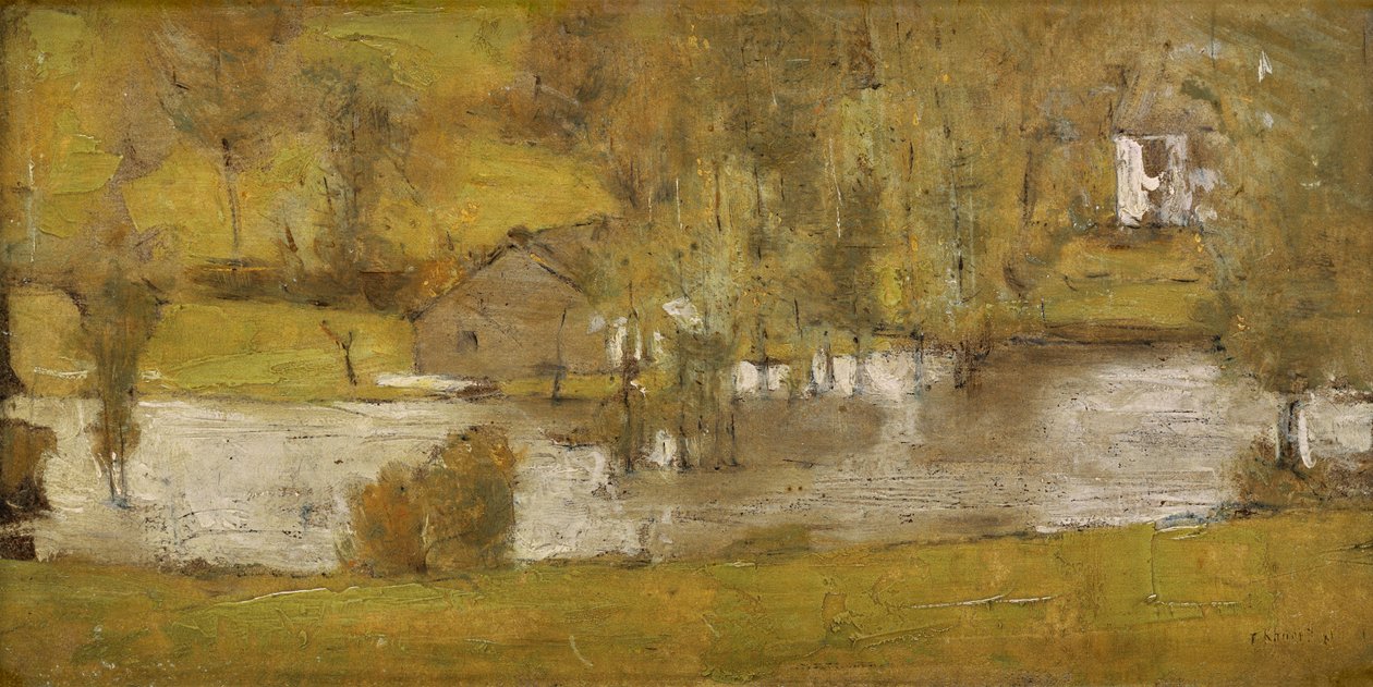 En Fosset; La Crue, 1881 af Fernand Khnopff
