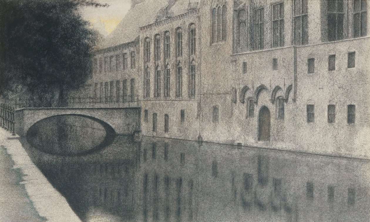 En souvenir fra Flandern af Fernand Khnopff