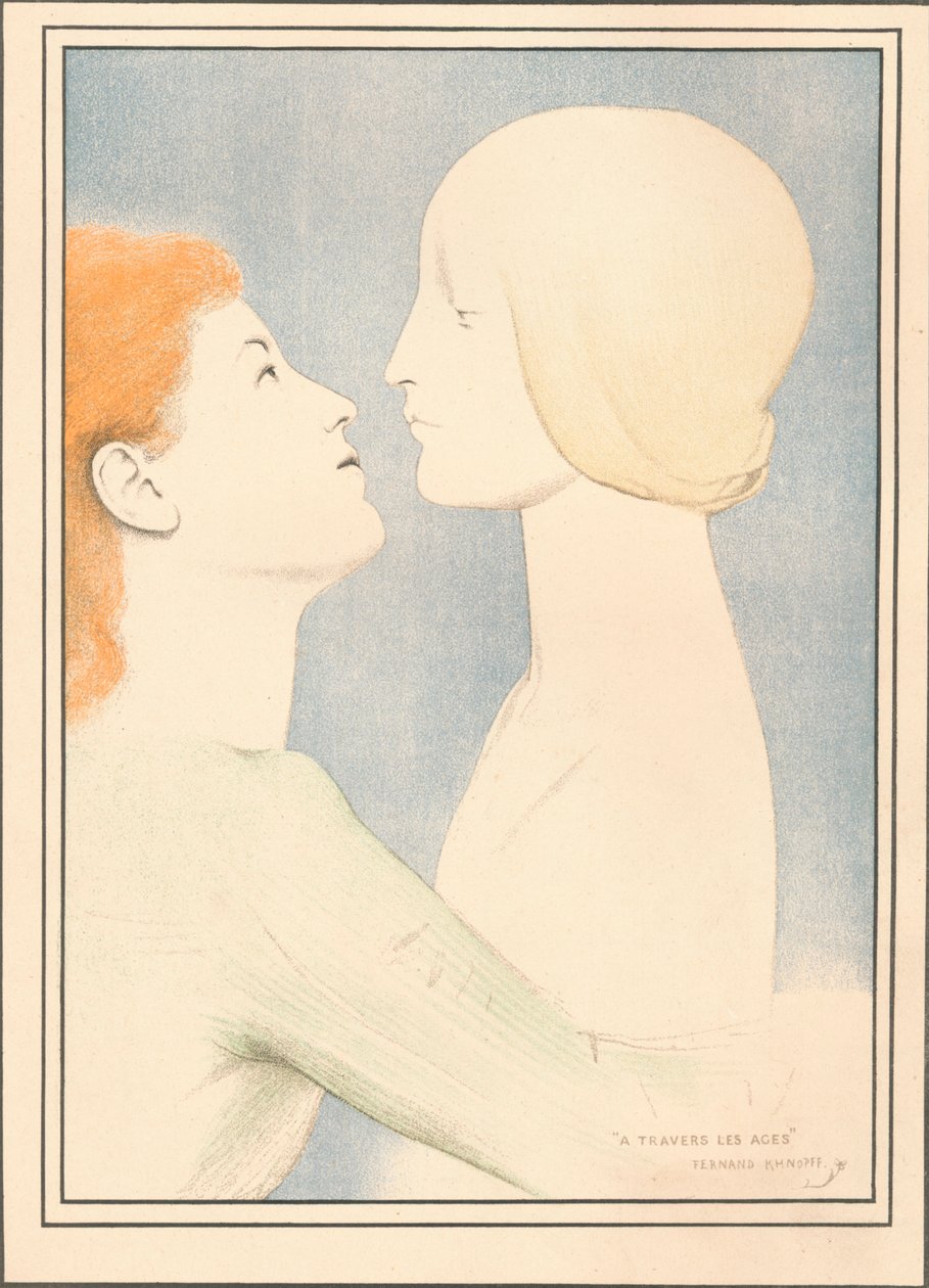 Gennem tiderne, c1895 af Fernand Khnopff
