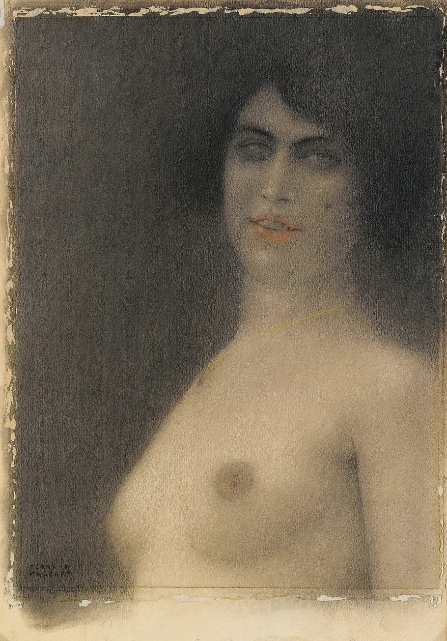 Sort hår, 1914 af Fernand Khnopff