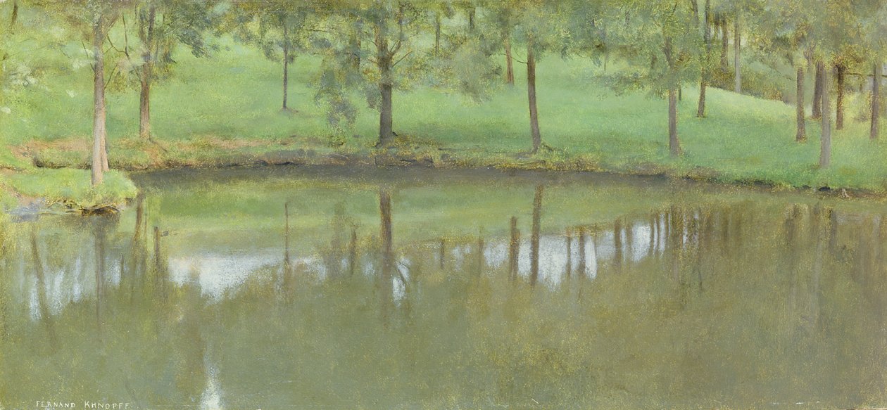 Fosset; Still Water, c.1894 af Fernand Khnopff