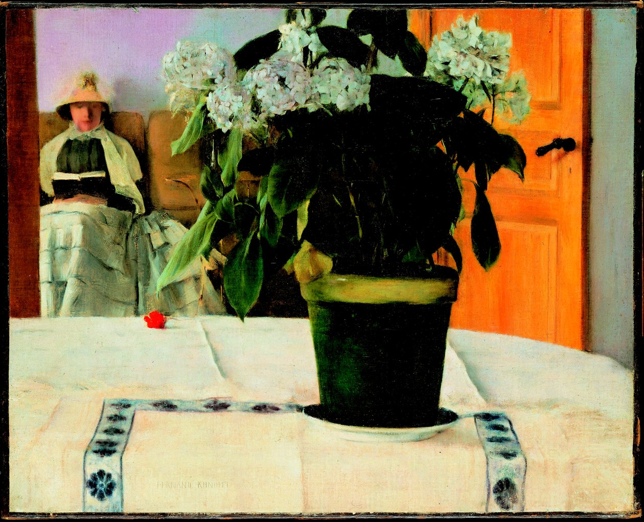 "Hortensia" maleri af Fernand Khnopff (1858-1921) af Fernand Khnopff
