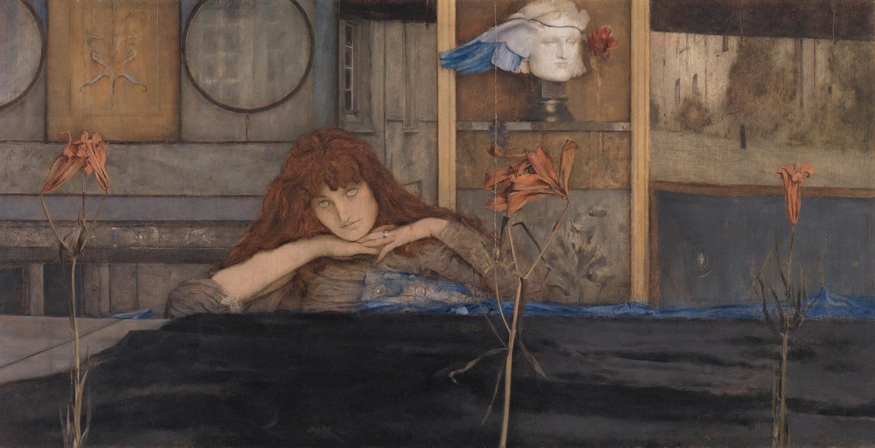 Jeg låser døren bag mig af Fernand Khnopff