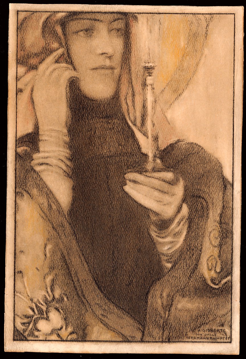 Røgelse, 1917 af Fernand Khnopff