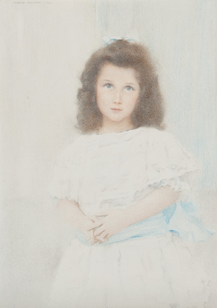 Portræt af en Renée Lambert de Rothschild, datter af grundlæggeren af Lambert-banken, 1907 af Fernand Khnopff
