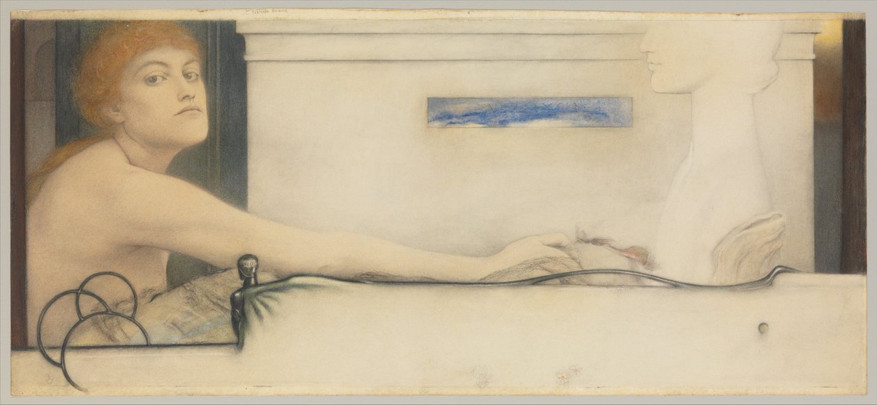 Offeret, 1891 af Fernand Khnopff