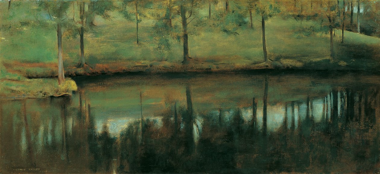 stillestående vand af Fernand Khnopff