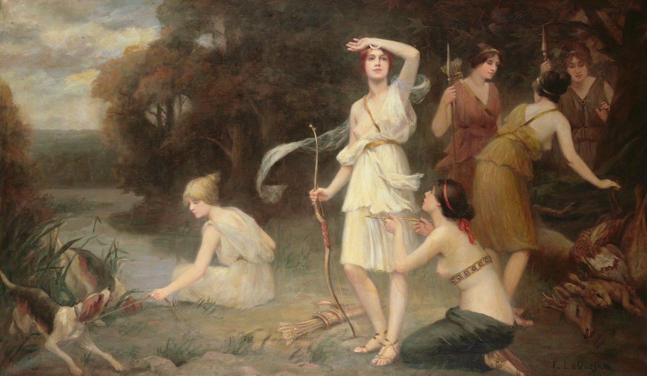 Diana og hendes håndpiger af Fernand Le Quesne