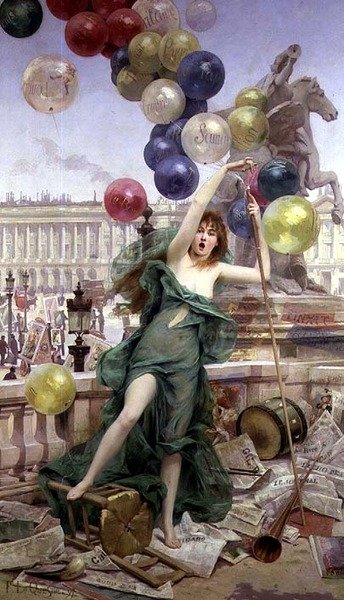 Ballonpigen af Fernand Le Quesne