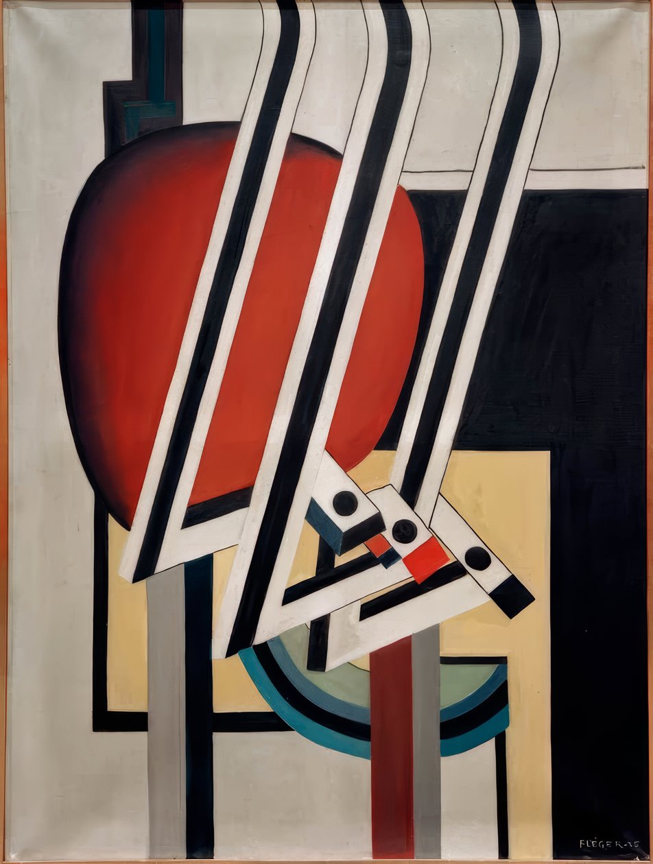 Abstrakt komposition af Fernand Leger