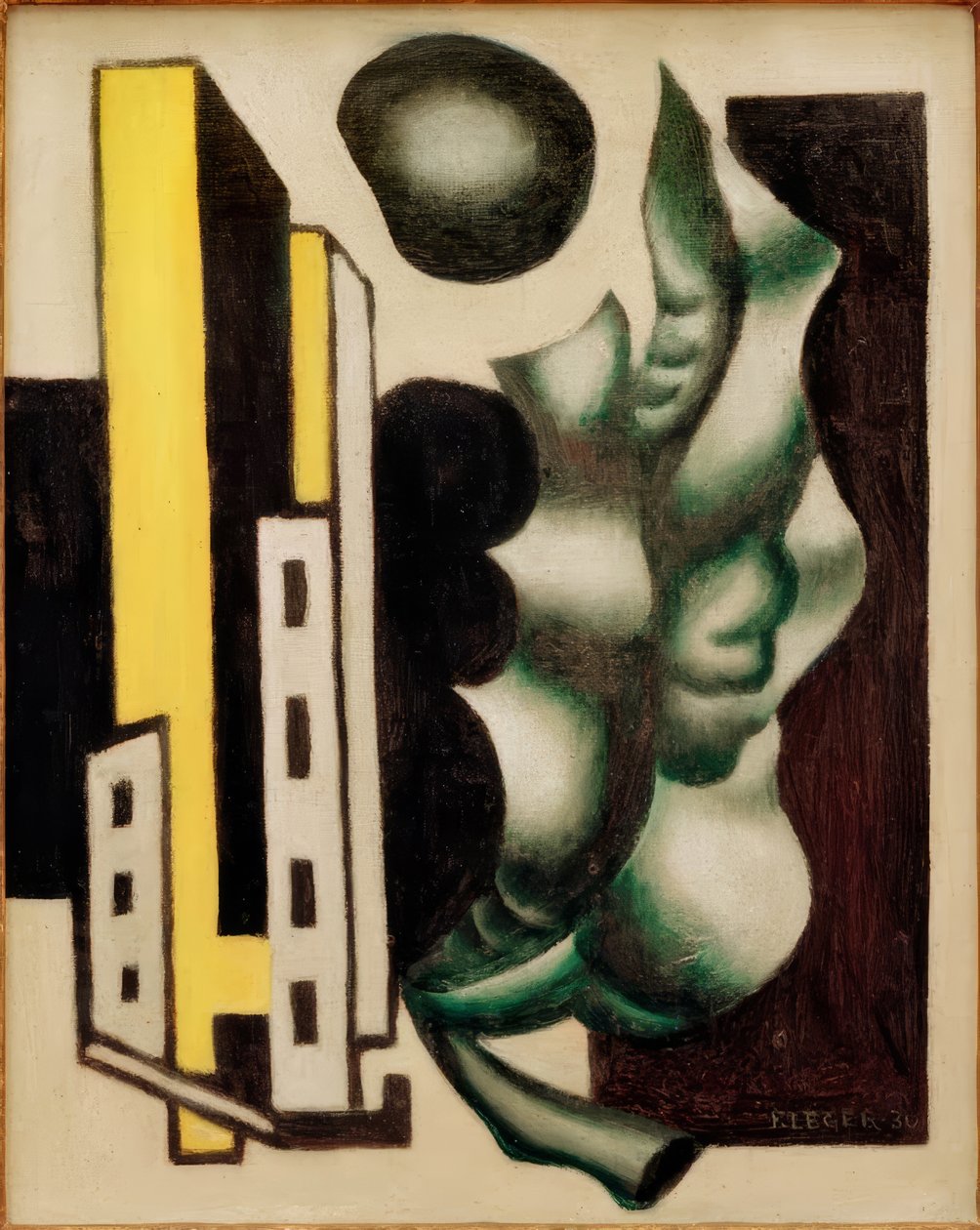 Grøn bladkomposition af Fernand Leger