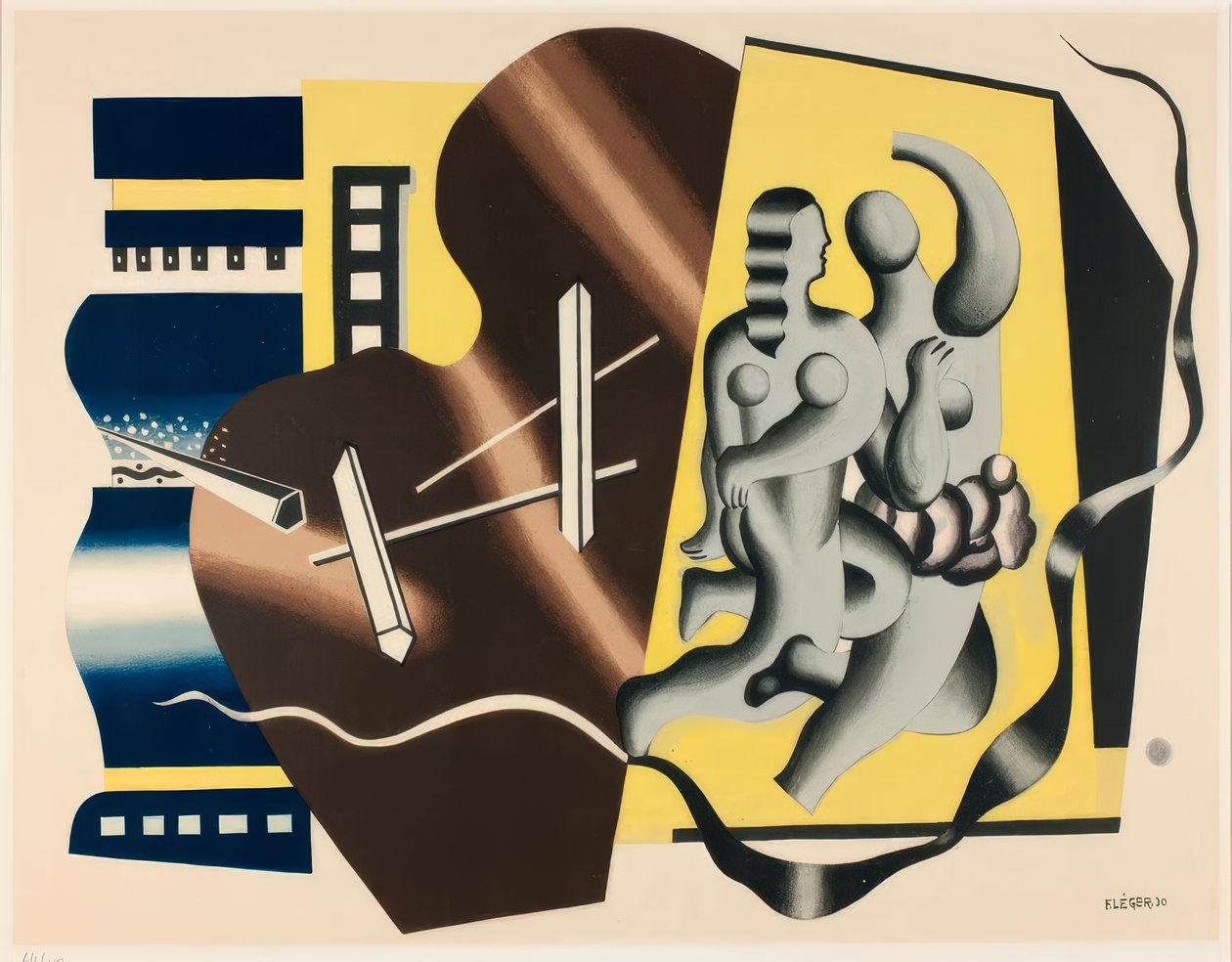 Komposition med to dansere af Fernand Leger