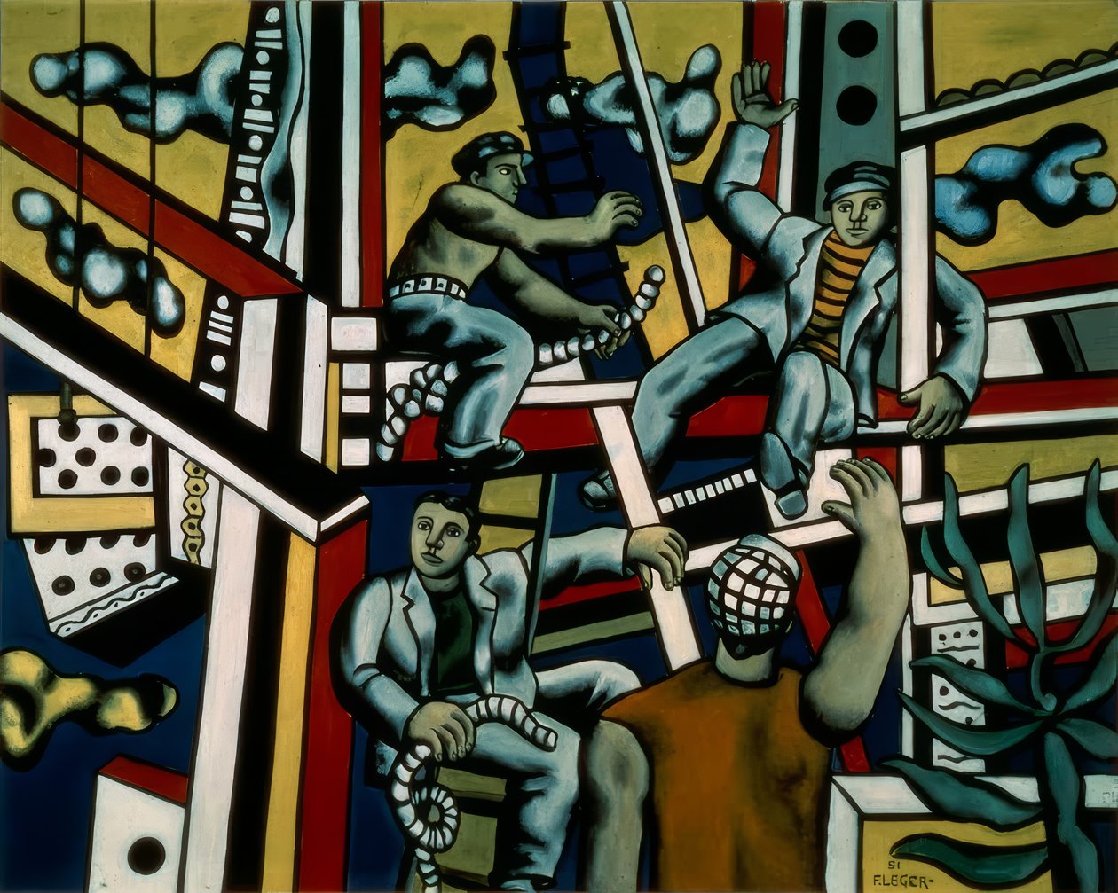Byggearbejderne af Fernand Leger