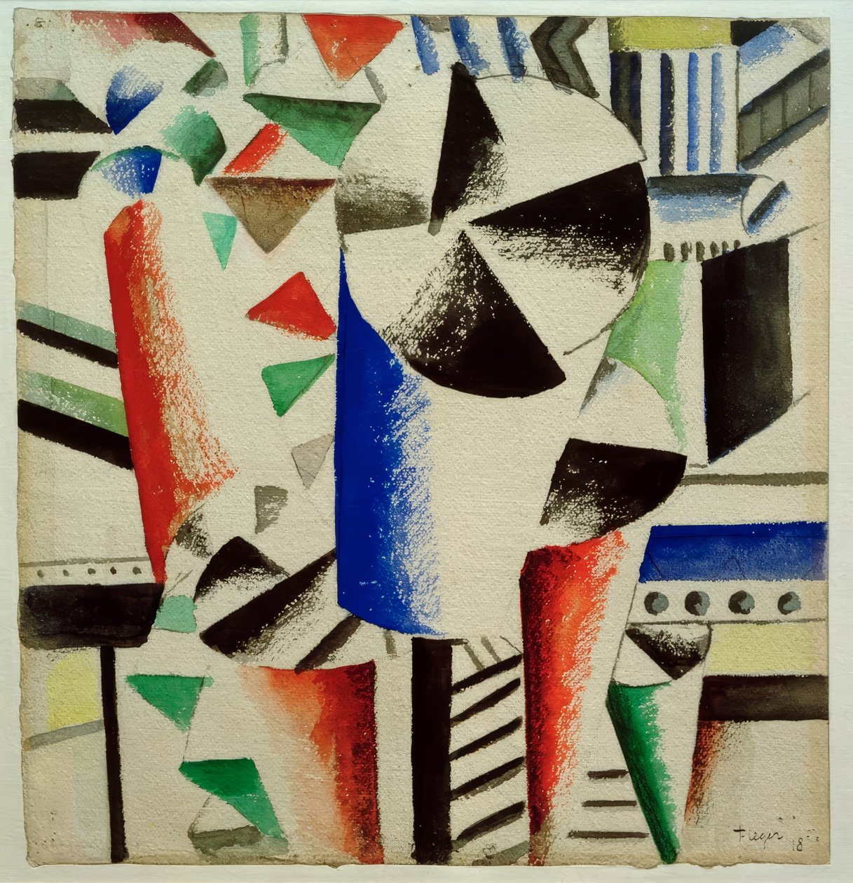 Farvede cylindre af Fernand Leger