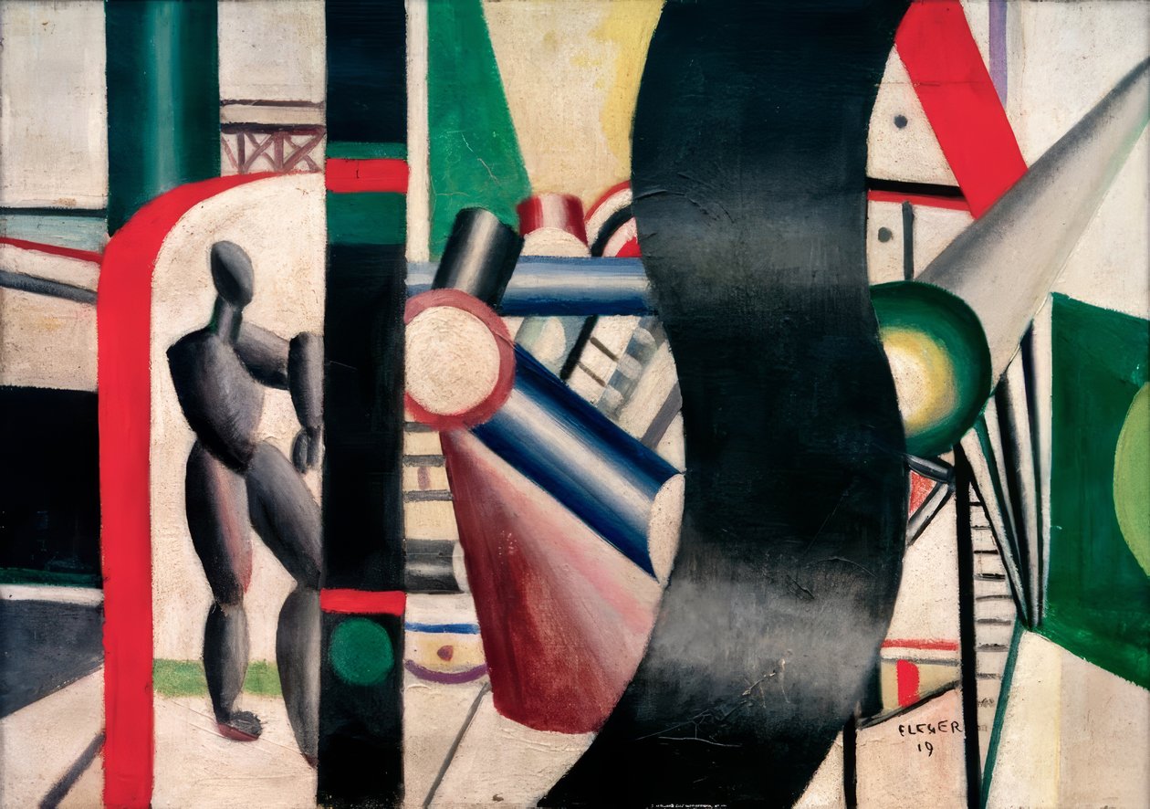 Farvet chauffør af Fernand Leger