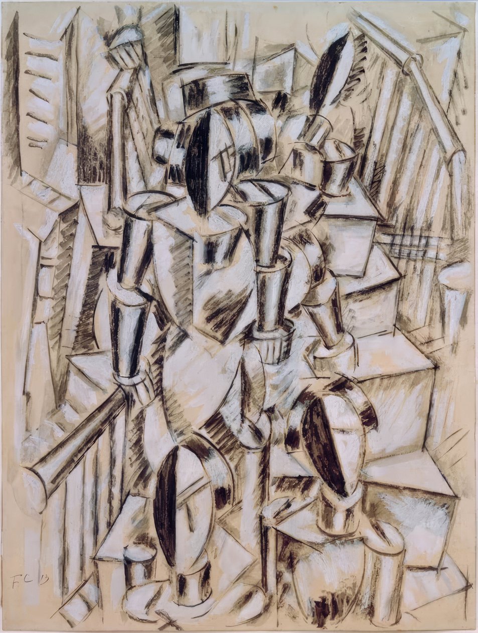Figurer på en trappe af Fernand Leger