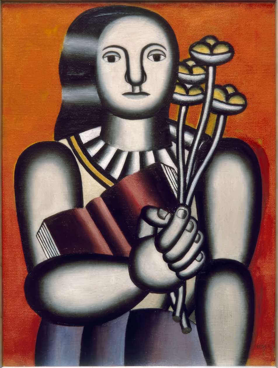 Kvinde med blomsterbuket af Fernand Leger