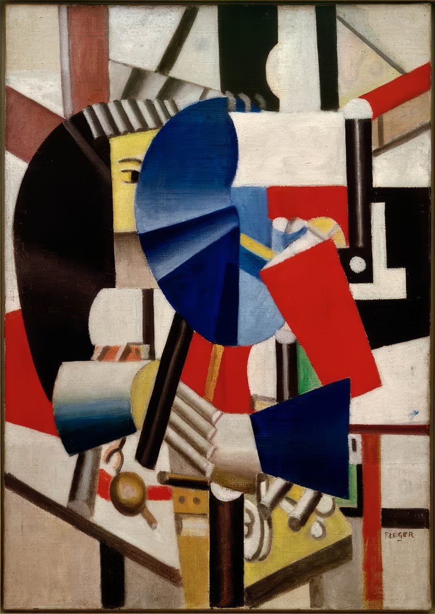 Kvinde med spejl af Fernand Leger