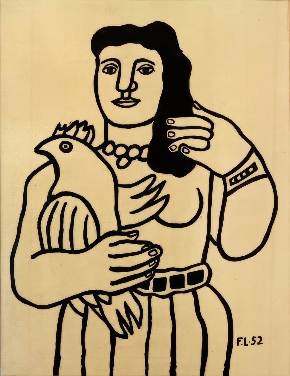 Kvinden med fuglen af Fernand Leger