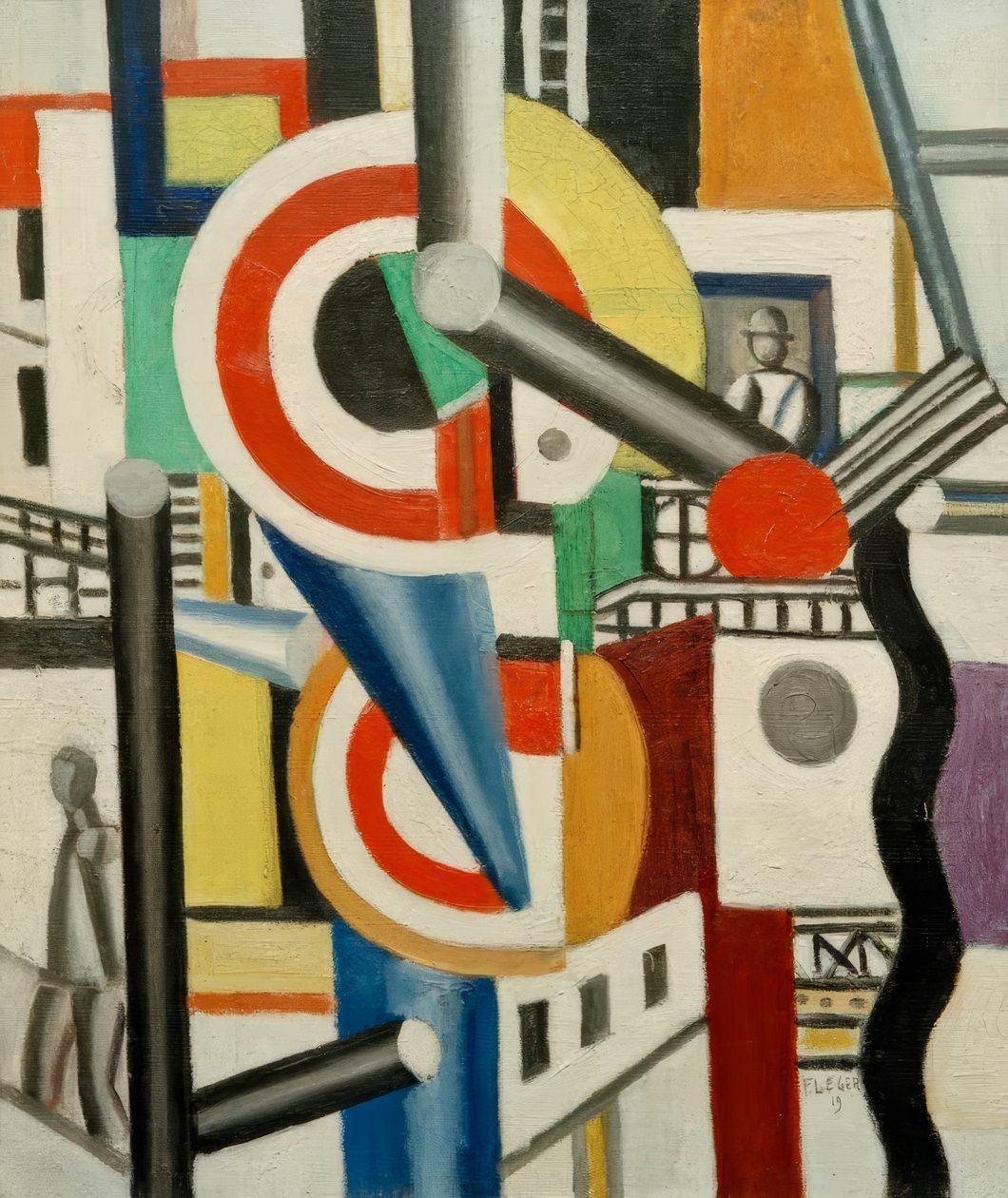 De to plader i byen af Fernand Leger