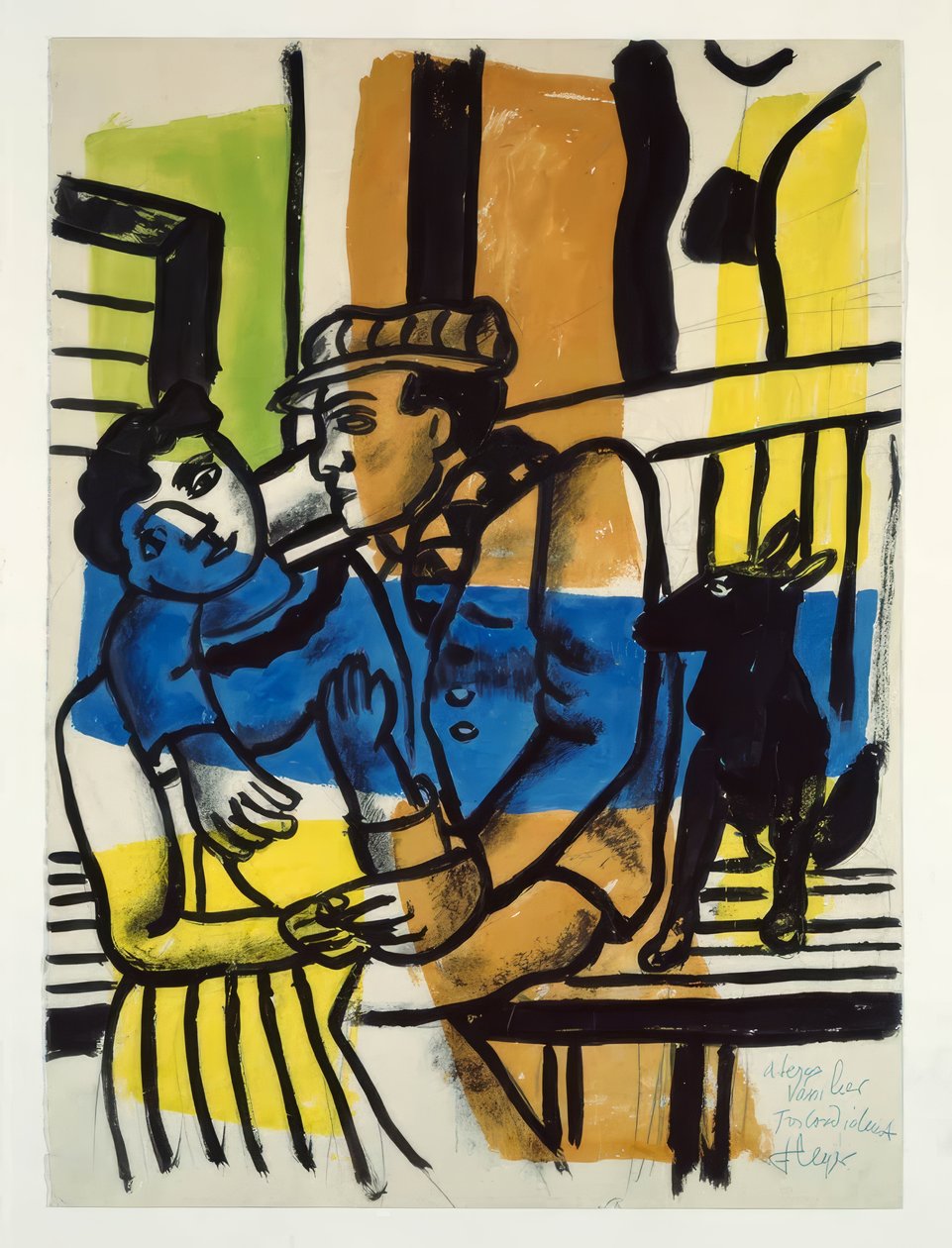Par med hund af Fernand Leger
