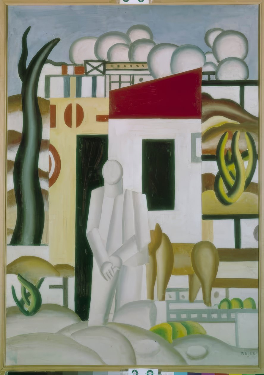 Livligt landskab af Fernand Leger